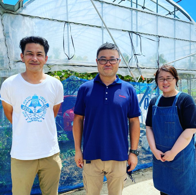 荒井果樹園様でのホームページ用写真撮影。 写真家：並木隆氏